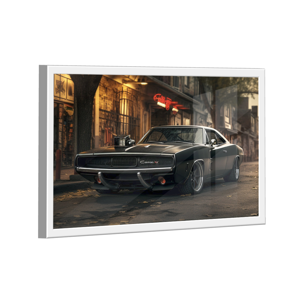 Quadro Dodge Charger Black -- BR ARTES