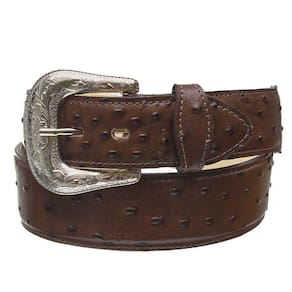 Cinto Country com Detalhe Avestruz Cow Way 32919