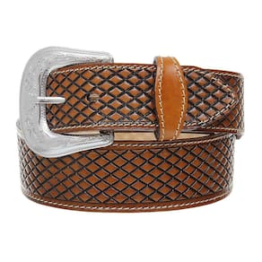Cinto Country Cow Way em Couro Bodado Caramelo 31377