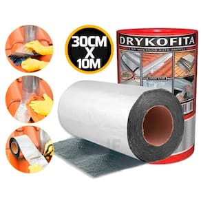 Fita Multiuso Auto Adesiva Alumínio 30cm X 10m Dryko