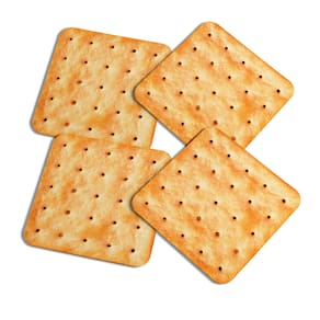 Porta copos Divertido - Biscoito Cream Cracker c/ 4pç