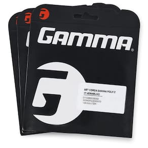 Corda Gamma Dyna Poly Z 17L 1.24mm Vermelha - Pack com 03 Unidades