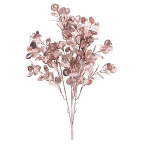 GALHO MÉDIO C/FOLHAS ROSE 38cm C/1 UN 1015574