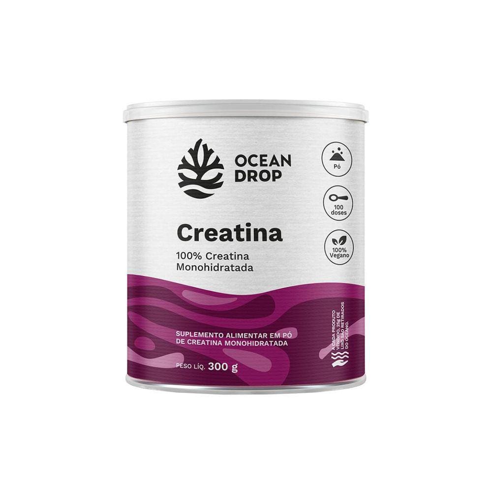 Creatina 100%Monohidrata Alto Grau Pureza Vegano Ocean Drop