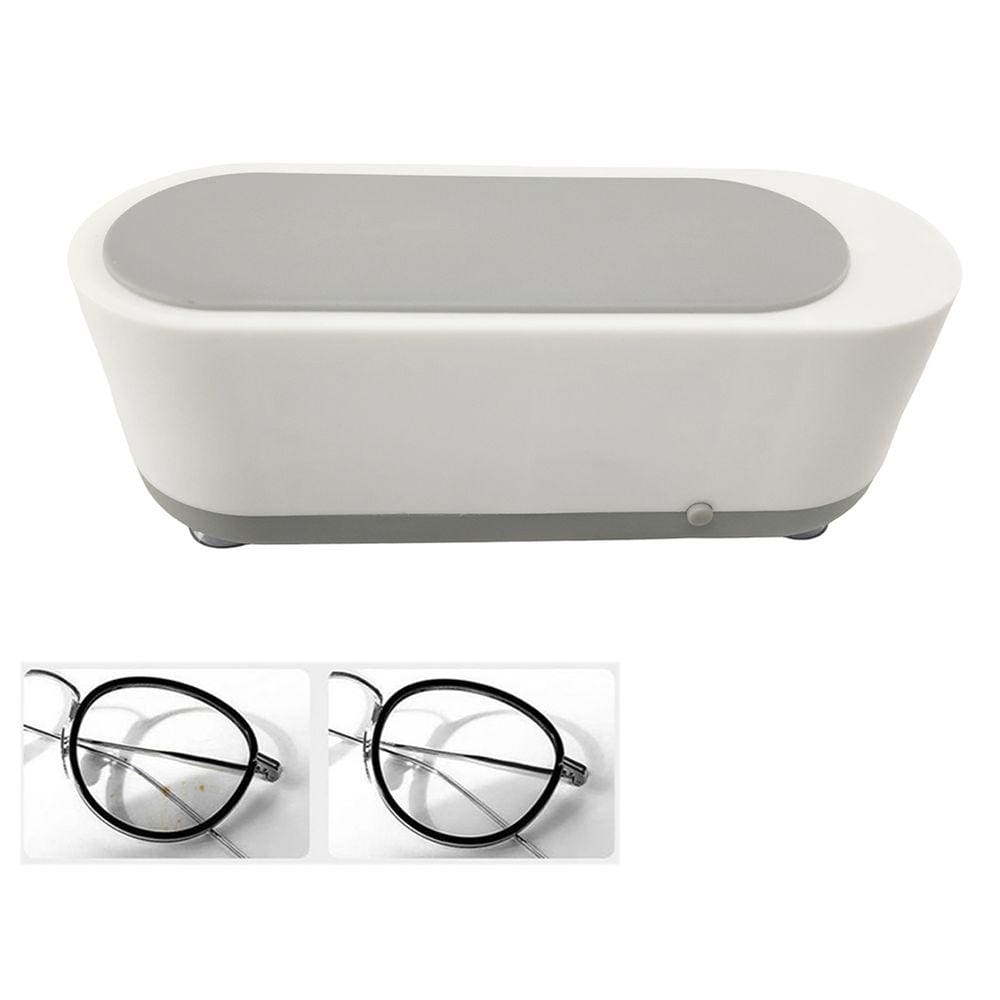 Limpador Ultrassonico Oculos Joias Anel Cordao Acessorios Alta Frequencia Multiuso Limpeza Estojo Portatil
