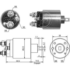 Automático Motor de Partida Citroen Berlingo C5 Peugeot 205 306 405 Boxer Partner - ZM485