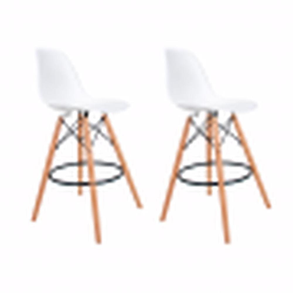 Conjunto 2 Banquetas Eames  Branca