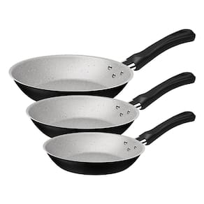 Jogo de Frigideira Caribe Starflon Max 3PCS Preto-Tramontina