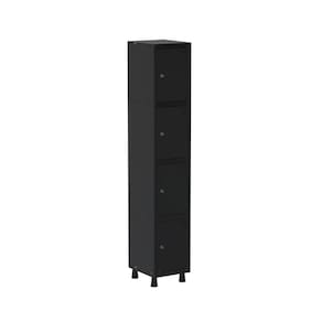 Armario Roupeiro 4 Portas Aço GRP 501/4 Preto