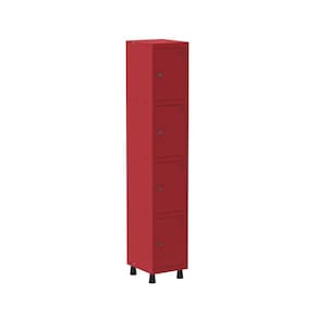 Armario Roupeiro 4 Portas Aço GRP 501/4 Vermelho