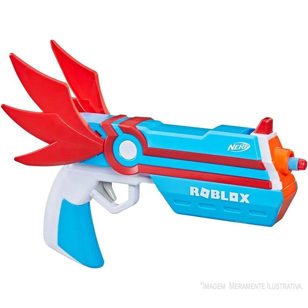 Pistola Lança Dardos Tipo Nerf Espingarda Azul 12 Dardos e 4