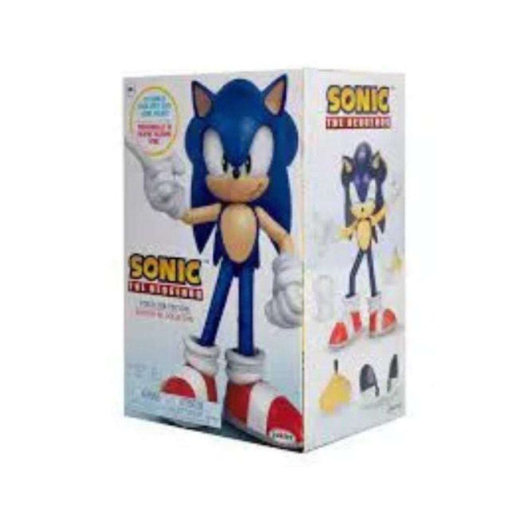 Boneco Sonic Azul Personagem Jogo Videogame Super Size