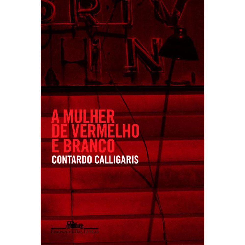 A mulher de vermelho e branco