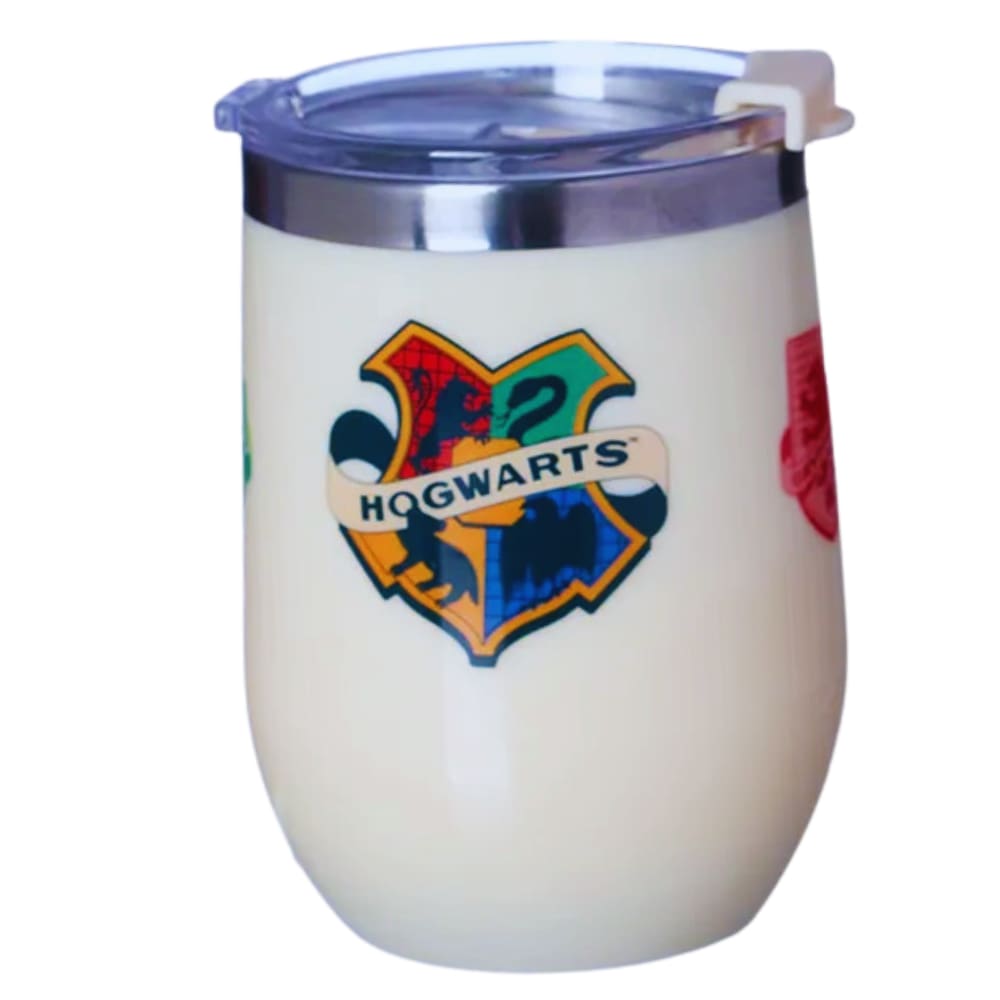 Copo Harry Potter Hogwarts Térmico 300ml Com Tampa Oficial WB