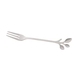 Conjunto de 4 Garfos para Aperitivo Wolff Leaves Prata de Aço Inox