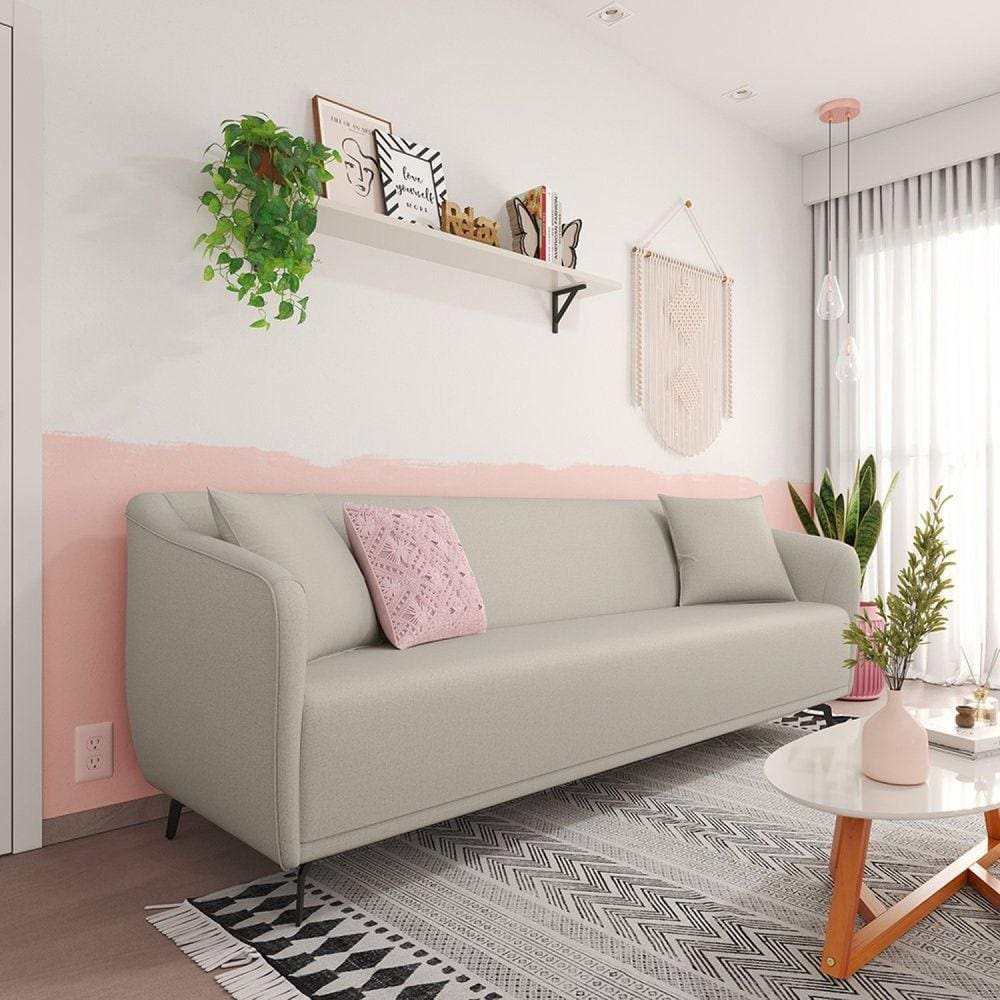 Sofá 3 Lugares 200cm Adams Areia