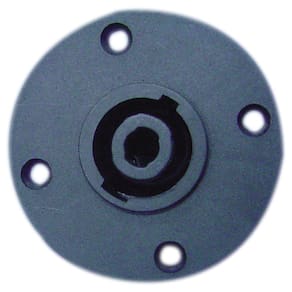 Plugue Speakon Femea CSR SK-099 4 Vias Grande Metal com Preto