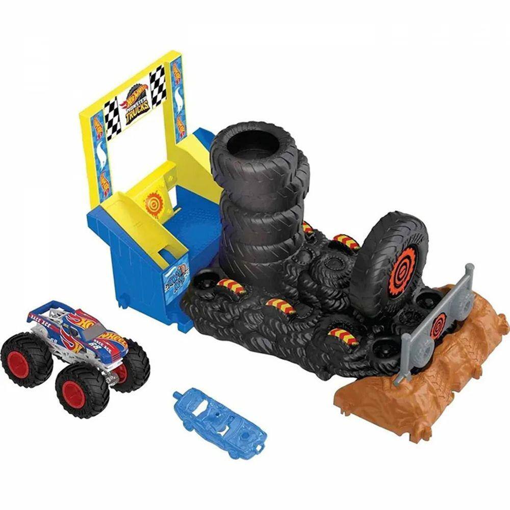 Pista De Corrida - Hot Wheels - Monster Trucks - Arena De Demolição - Mattel