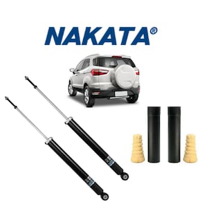 Amortecedor Nakata Traseiro New Ecosport 2016 + Kit Batente Direito/Esquerdo