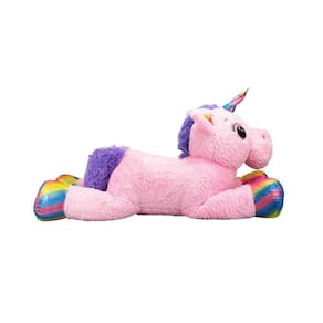 Unicórnio de Pelúcia Rosa Grande Gigante 1 Metro 120cm