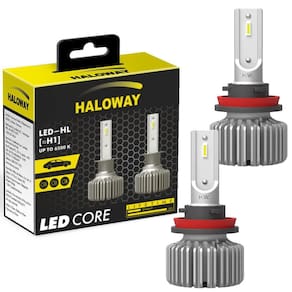 Par Lâmpada Haloway LED H1 Luz Branca Fria 12V 11W 6500K
