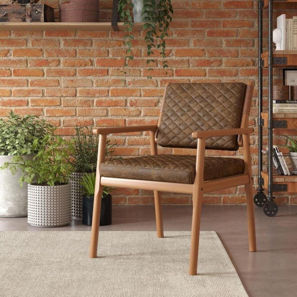 Poltrona Nobuck 521 Polo Marrom