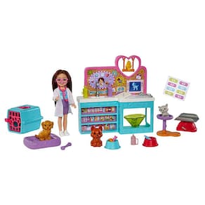 Boneca Barbie Chelsea Can Be Veterinária com Animais e Acessórios HGT12 - Mattel