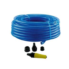 Mangueira Trançada 10M Slim Azul com Engate E Esguicho - Force Line