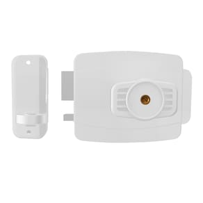 Fechadura mini AGL 42mm chave tetra 12v abert interna branco