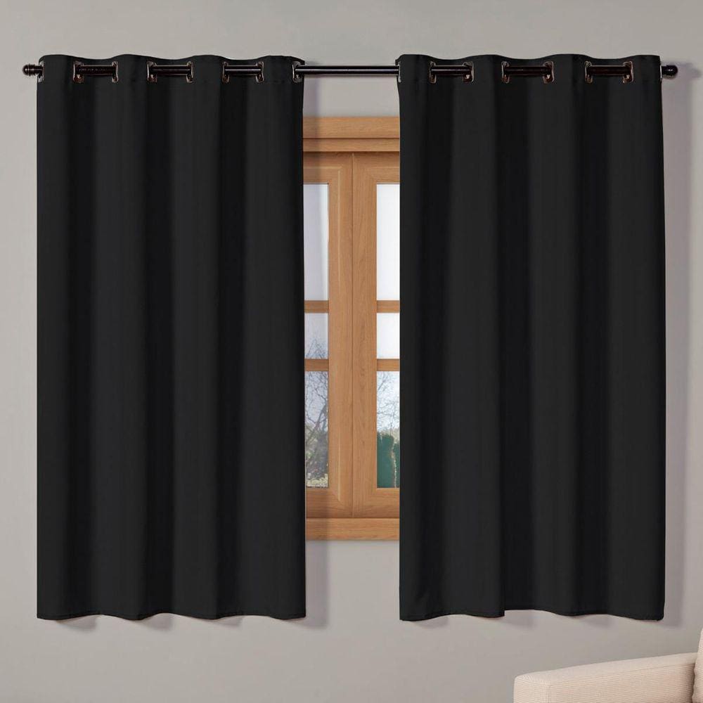Cortina Blackout Tecido 2,20M X 1,30M Corta 100% Luz Preto