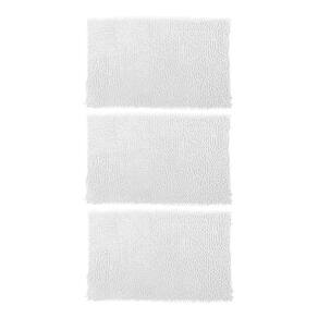 Kit 3 Tapetes Bolinha Antiderrapante Banheiro 38x58cm Branco