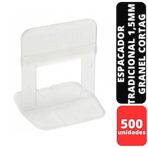 Kit C/500 Espacador Tradicional 1,5MM Granel Cortag