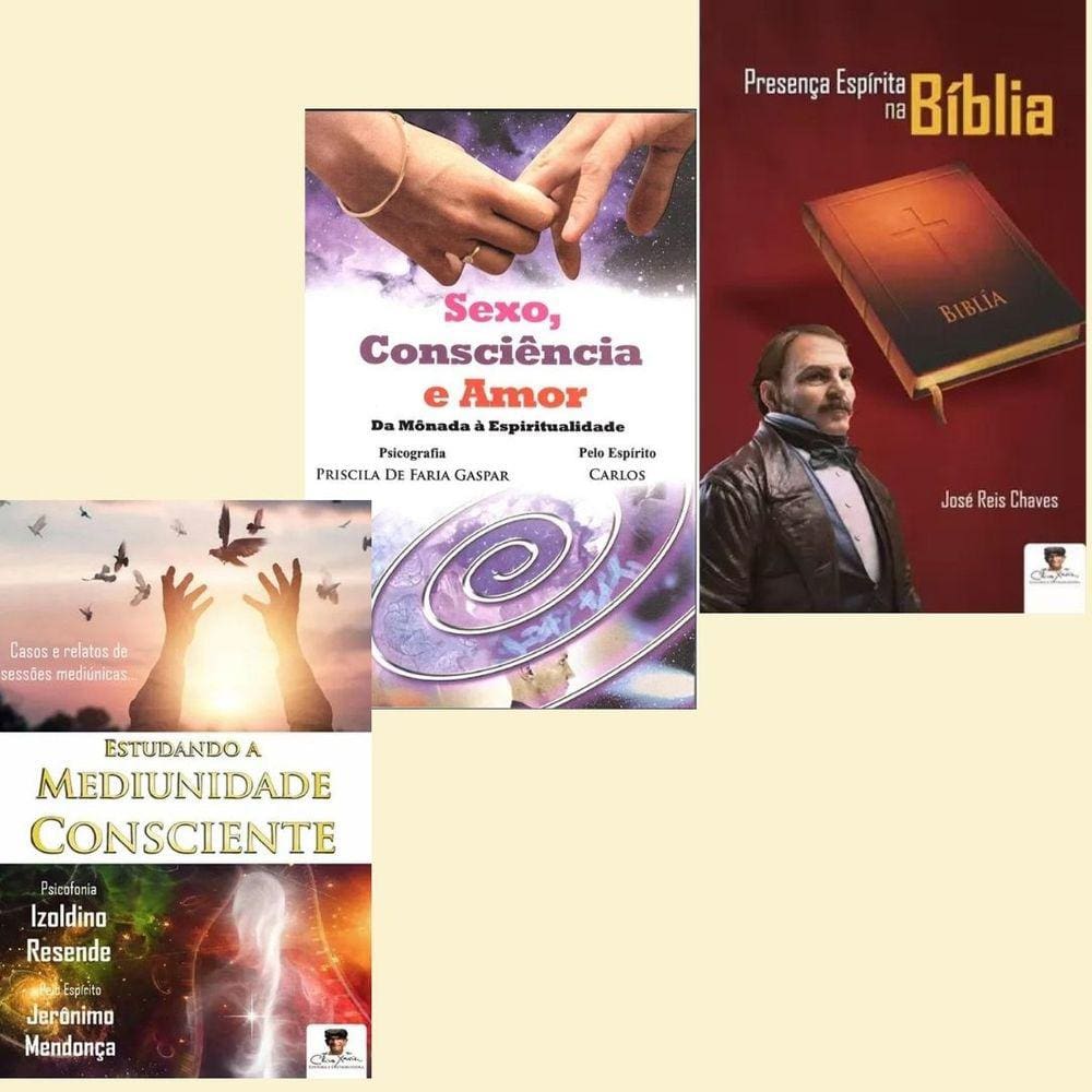 Combo Estudo com 3 Livros