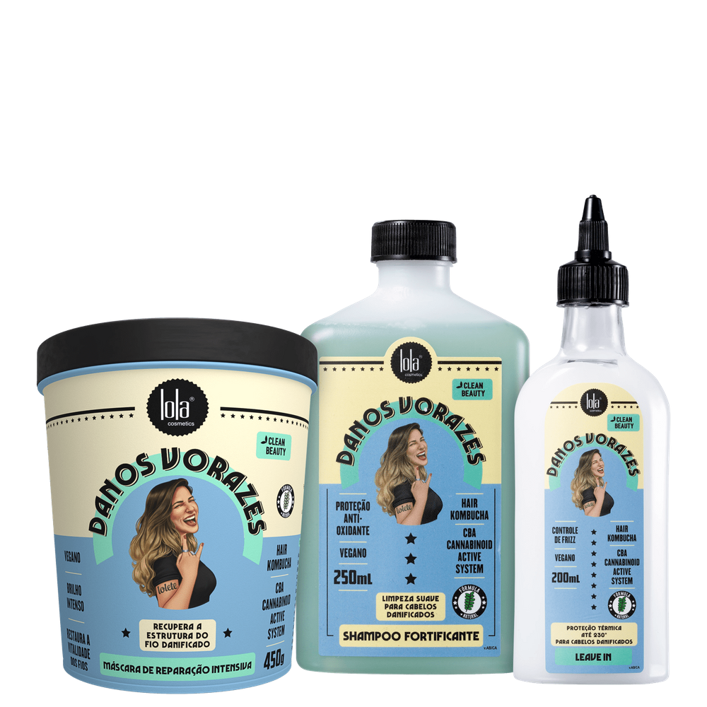Kit Lola Cosmetics Danos Vorazes Tripla Ação (3 Produtos)