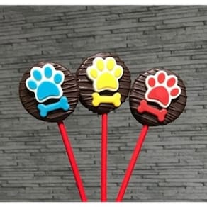 10 Formas Simples P/ chocolate Bombom Pata Cachorro 9411 Bwb