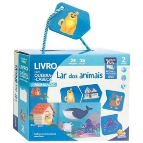 Todolivro Play - Livro Com Quebra-Cabeça E Assimilação - Lar Dos Animais