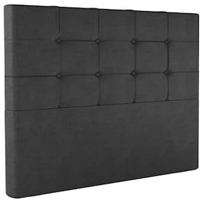 Cabeceira Casal 138 cm Berlin Veludo Preto Soon
