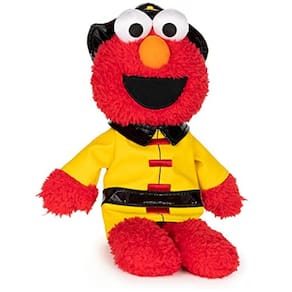 GUND Vila Sésamo Bombeiro Elmo Pelúcia Stuffed Animal, 9,5 "