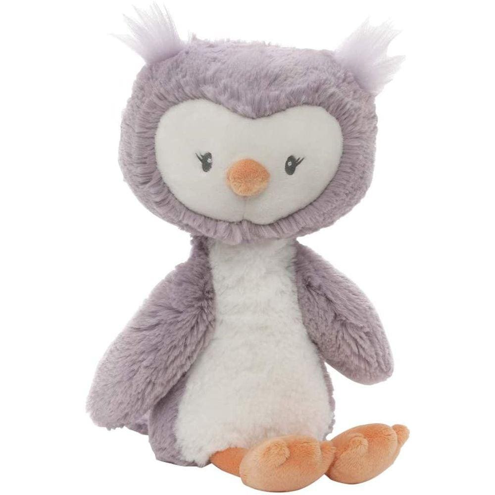 Bebê GUND Baby Toothpick Quinn Owl Pelúcia Animal Recheado, Roxo e Creme, 12"