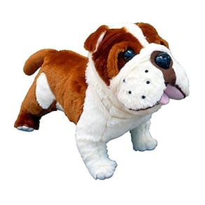 Adore 14 "Standing Buddy O Buldogue Farting Pelúcia Brinquedo Animal de Pelúcia