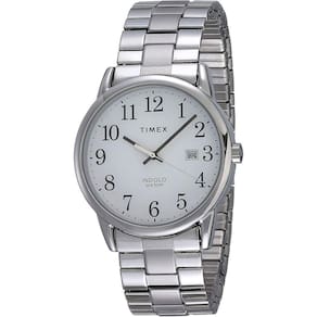 Timex Relógio Easy Reader com pulseira de expansão de data de 38 mm