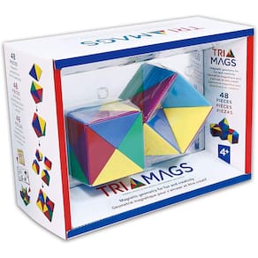 Brinquedo de quebra-cabeça magnético Tri-Mags, 48 peças STEM Learning Toy