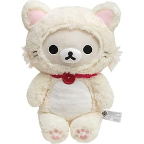 Korilakkuma San-X em Uma Fantasia branca de gato fofo