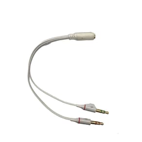 Cabo Adaptador Headset P3 Fêmea Para P2 Microfone E Áudio