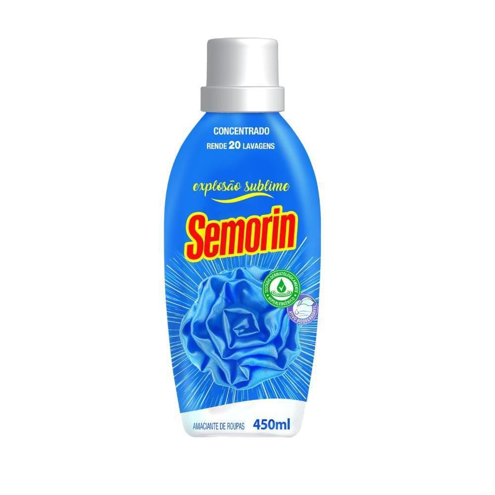 Semorin Amaciante De Roupas 450Ml Explosão Sublime