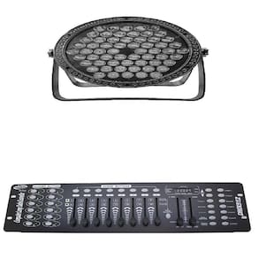 Kit 10 Par Led Slim Rgb 3 Em 1 Full 60 Leds + Mesa Dmx 512