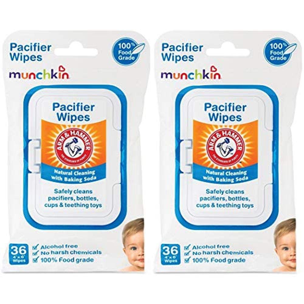 Lenços de chupeta Munchkin Arm and Hammer, brancos 72 unidades