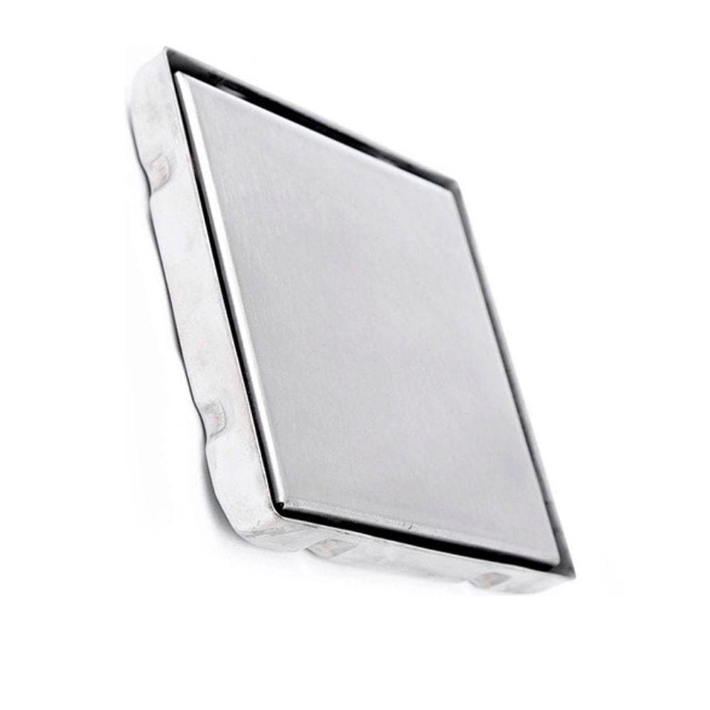 Ralo Oculto Invisivel 15x15 Inox Banheiro Lavabo Cozinha Lavanderia Discreto Andi Odor