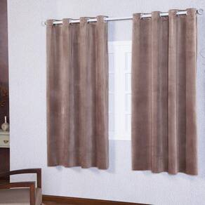 Cortina 200X170 Para Sala De Estar Tecido Suede - A. Marinho