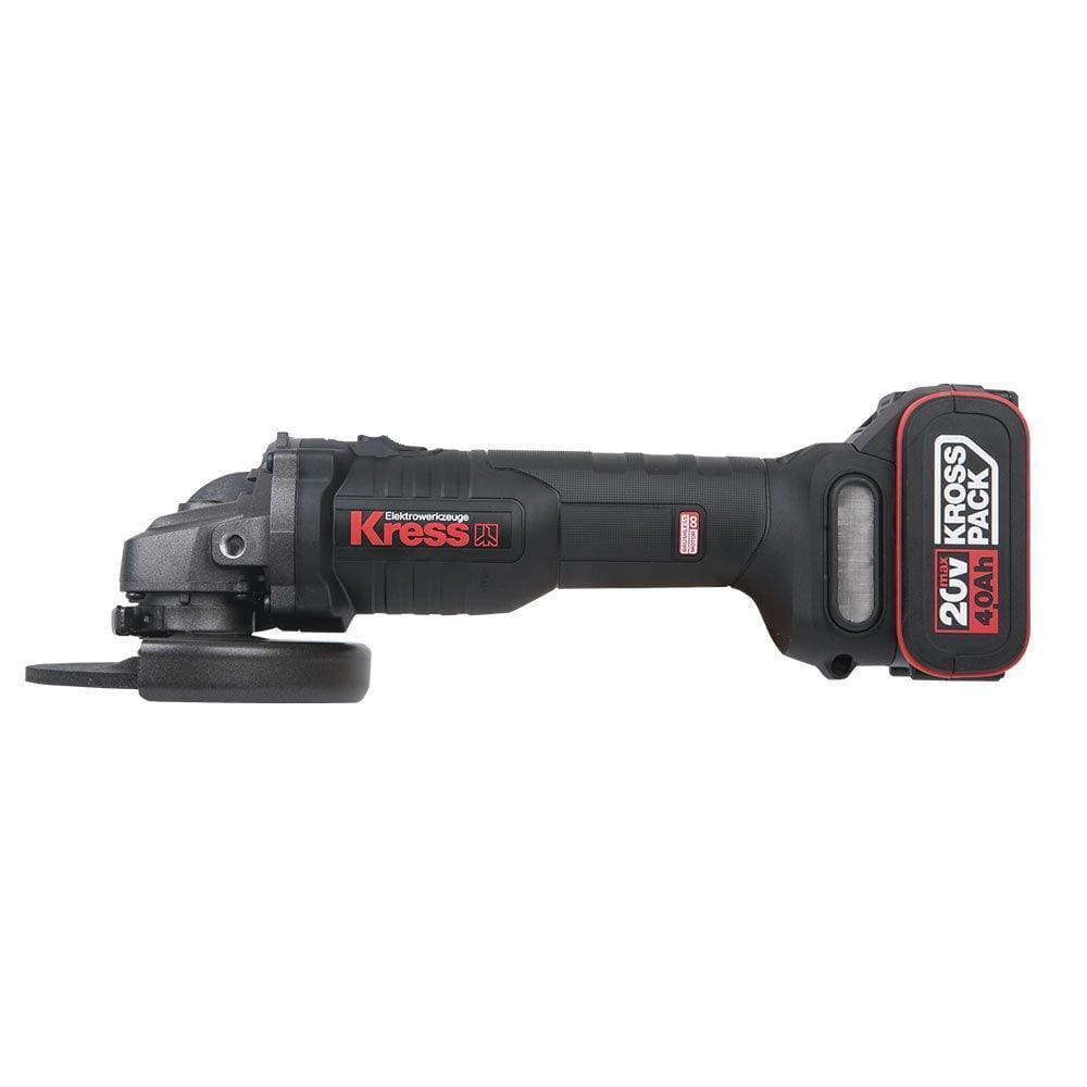 Esmerilhadeira Kress 5Pol Brushless 20V C/2Bat 4Ah+Maleta
